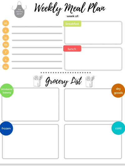 Weekly Meal Plan