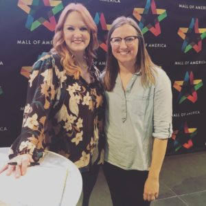 Me with Ree Drummond at cookbook signing back in 2019.