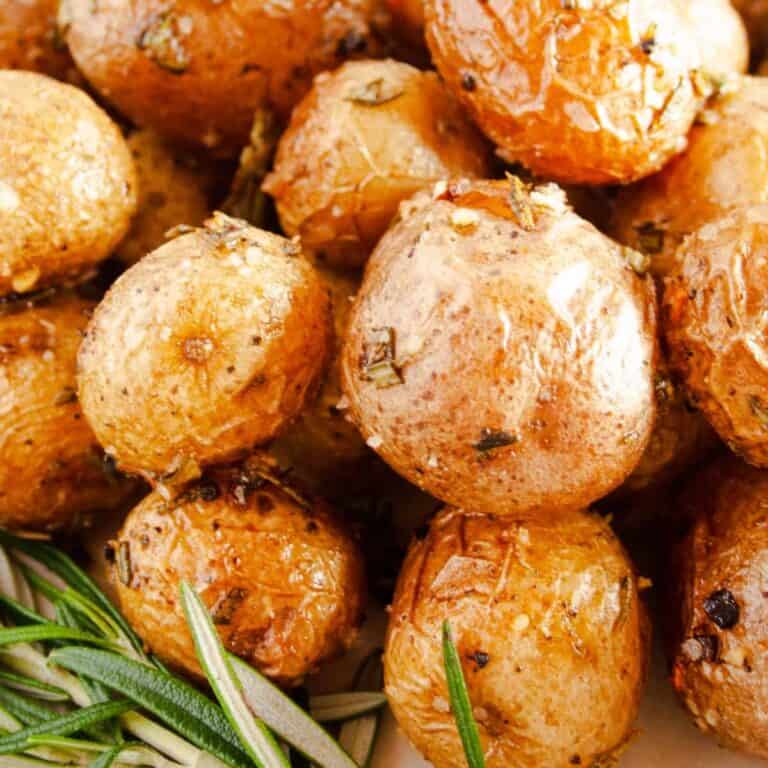 Close up of Roasted Rosemary Potatoes