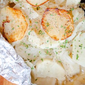 Potatoes On The Grill in foil packet