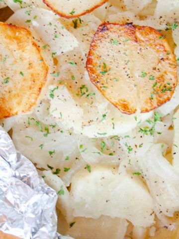 Potatoes On The Grill in foil packet