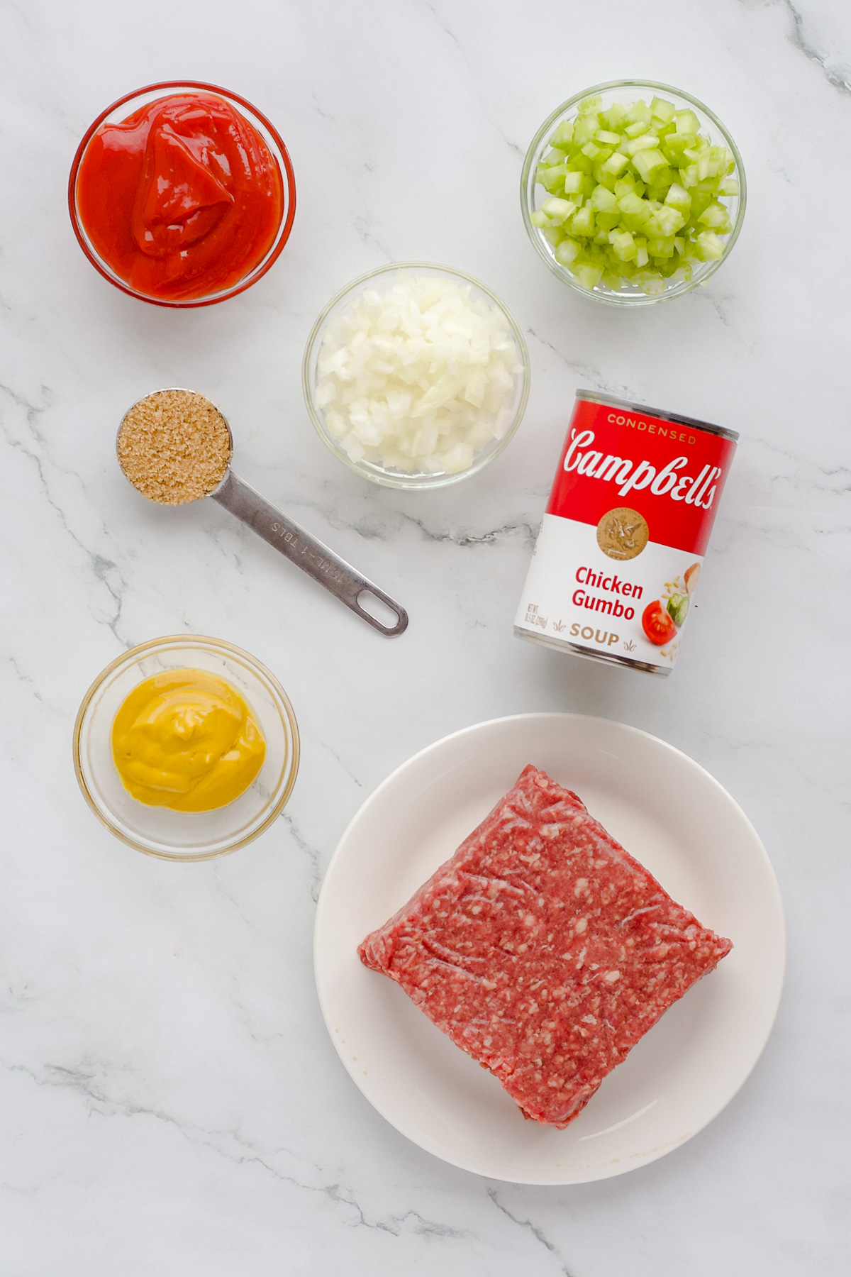 Ingredients on countertop