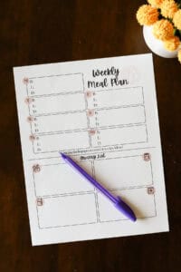 Easy Meal Planning Tips + Free Printable