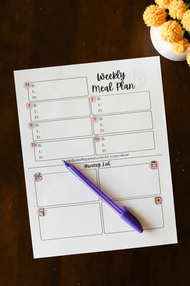 Easy Meal Planning Tips + Free Printable